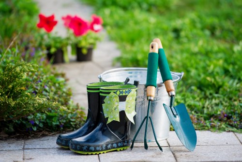 Landscape maintenance completed with insurance and safety procedures