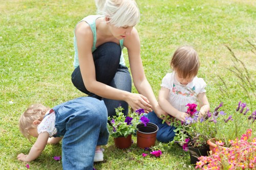 Private outdoor space landscaping in Euston